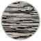 Homeroots 4 ft. Round Black & Gray Camouflage Area Rug 396196 - alternate 1